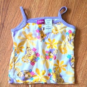 Disney Kids Princess t shirt with spaghetti straps sz 2T